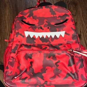 Red Camouflage Backpack